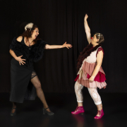 Nathalie-Stadler-Diva-Dolores und Stefanie-Schnitzler-Clownin-Fluse